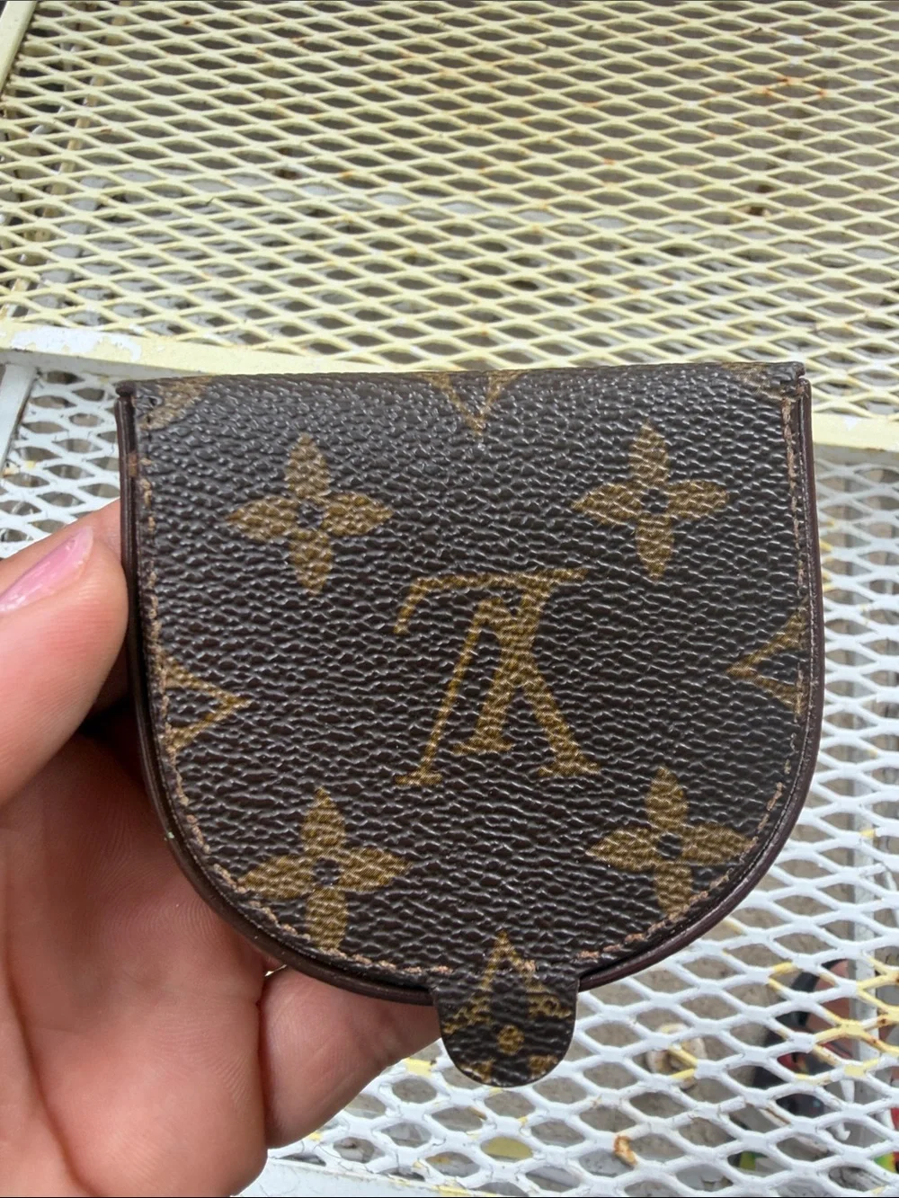 Louis Vuitton Monogram Canvas Coin Pouch in Brown